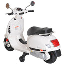 Moto Elettrica per Bambini Design Vespa 6V Bianco  -8