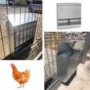 Mangiatoia per Galline 35x15x40 cm Capienza 8kg in Acciaio Zincato  -3