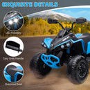 Quad Elettrico per Bambini Licenza Can-Am Renegade 12V ATV Telecomando e Ammortizzatori Blu  -2