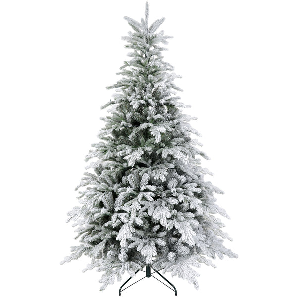 Albero di Natale Artificiale Innevato 180 cm 1321 Rami Verde sconto