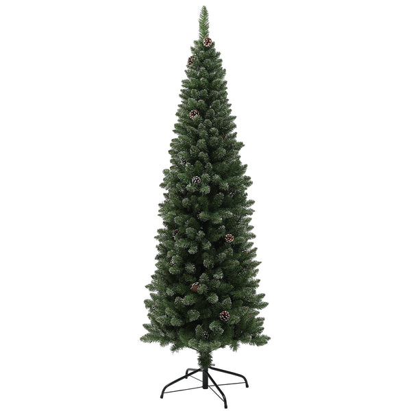 Albero di Natale Artificiale 180 cm 618 Rami con Pigne Verde prezzo