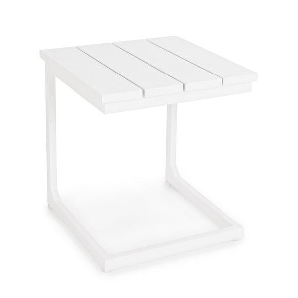 Tavolino design da Giardino Share bianco 41x41x45 cm in Alluminio Share Bianco sconto