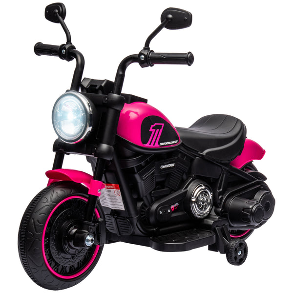 online Moto Elettrica per Bambini 6V con Rotelle Rosa e Nero