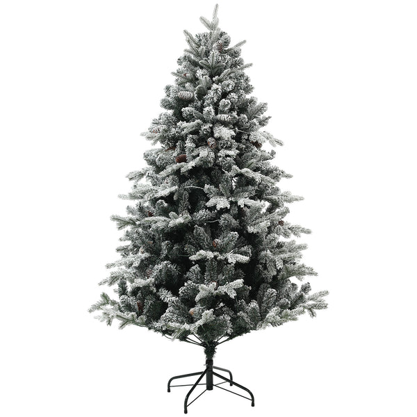 acquista Albero di Natale Artificiale Innevato 180 cm 793 Rami con Luci LED