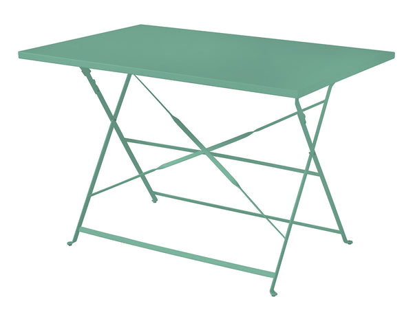 prezzo Tavolo Pieghevole da Giardino 110x70x72 cm Bistrò in Ferro Verde