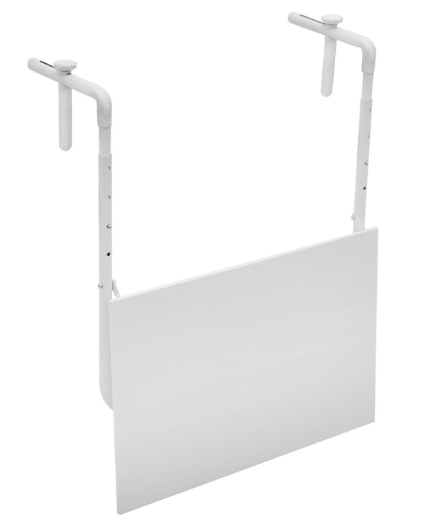 Tavolino Pieghevole da Ringhiera 60x52 cm Ringhiera in Ferro Bianco online