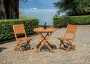 Tavolo Pieghevole da Giardino 80x80x76 cm Piombino in Legno  di Acacia-2