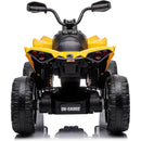 Quad Elettrico per Bambini Licenza Can-Am Renegade 12V ATV Telecomando e Ammortizzatori Giallo  -6