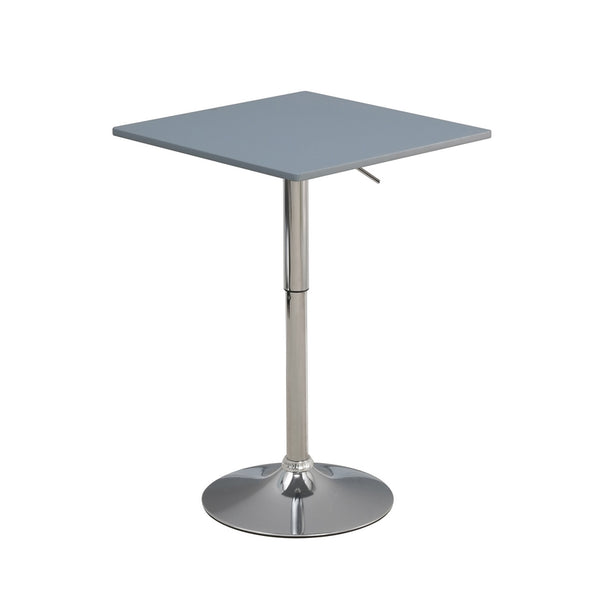 online Tavolino Alto da Bar quadrato 60x60x70,5/91,5 cm Regolabile in Altezza Lima Grigio