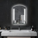 Specchio Bagno a Parete Luce LED a 3 Colori Mensola in Vetro 50x12x70 cm -2