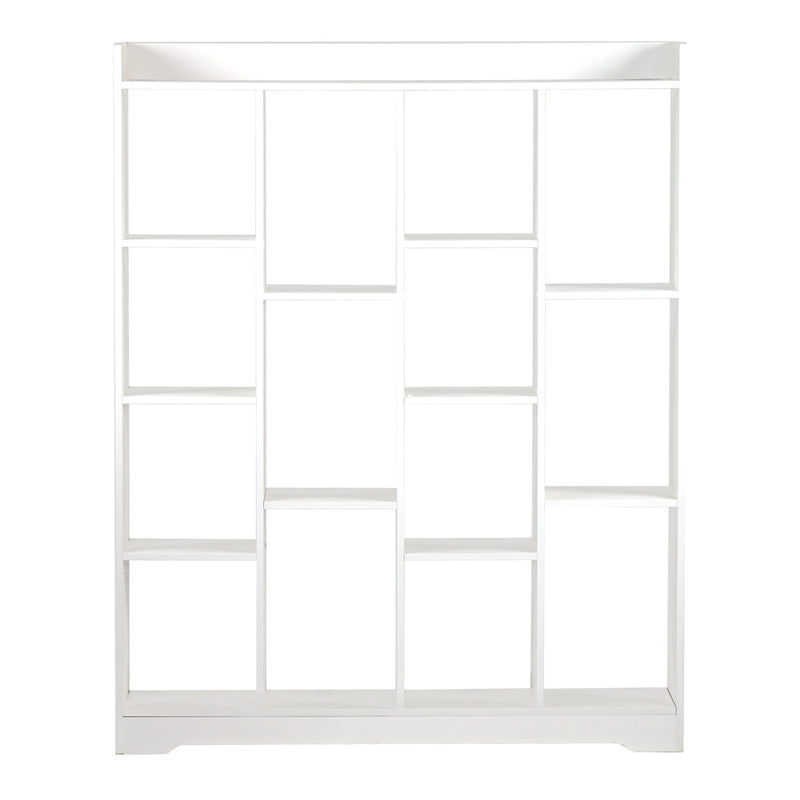 Libreria design moderno 150x120 cm Bianca-2