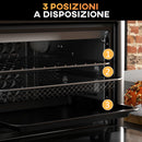 Forno Elettrico 1500W 13L 12 Programmi Friggitrice ad Aria Bianco -5