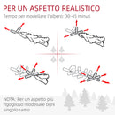 Albero di Natale Artificiale Innevato 180 cm 850 Rami Apertura a Cerniera Verde-7