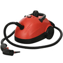 Pulitore a Vapore Portatile Multiuso con 13 Accessori Inclusi 1500W Serbatoio 1.2L Rosso-1