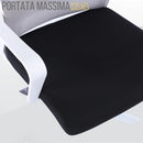 Sedia Operativa da Ufficio 45x51x94/100h cm Ergonomica con Supporto Lombare Bianca-4