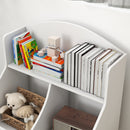 Libreria per Bambini 2 Livelli con Cassetto 62x40x88 cm Bianco  -8