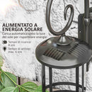 Lampada da Esterno con Pannello Solare 16,5x25,5x41 cm Impermeabile IP44 e Accensione Automatica Nero-4