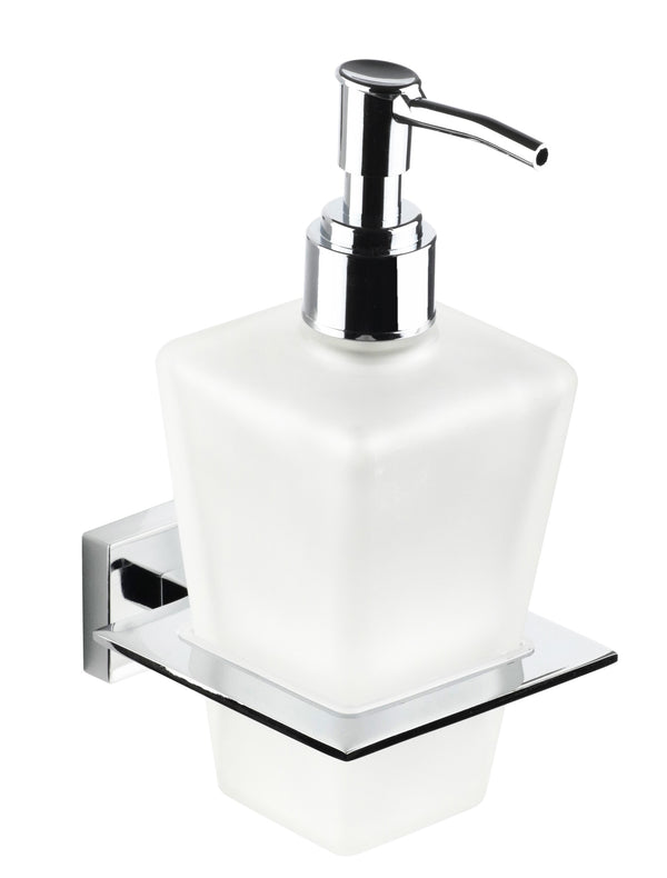 Porta Sapone Liquido da Parete in Acciaio Inox  e Vetro  Bonussi sconto