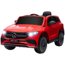 Macchina Elettrica per Bambini 12V con licenza Mercedes EQA Rossa-1