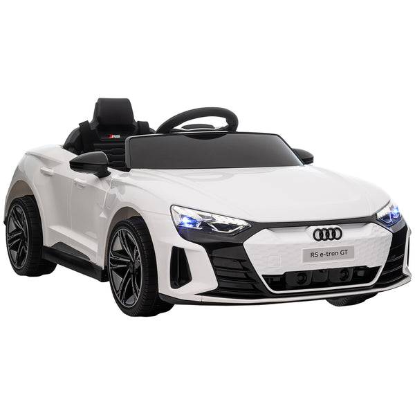 sconto Macchina Elettrica per Bambini Licenza Audi RS con Telecomando Bianca e Nero