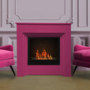 Camino a Bioetanolo da Pavimento 96x35xH96 cm Bellini Fucsia-2