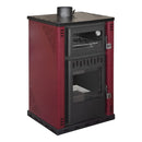 Stufa a Legna con Forno 62x59xH102 cm 27,6Kw Elsa Rossa-1