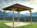 Gazebo da Giardino 3,15x3,15m in Legno Etna-2