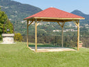 Gazebo da Giardino 3,15x3,15m in Legno Etna-3