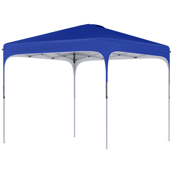 acquista Gazebo Pieghevole 2.5x2.5 m con Altezza Regolabile Sacchetti di Sabbia e Borsa con Ruote Blu