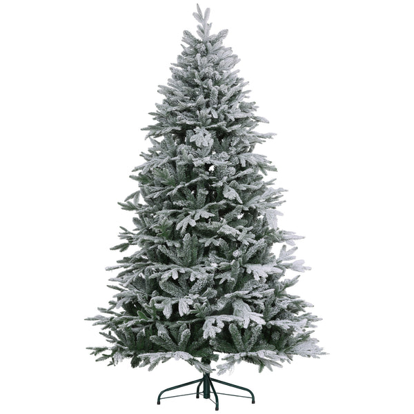 sconto Albero di Natale Artificiale Innevato 180 cm 2531 Rami Alto e Stretto Verde