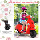 Moto Elettrica per Bambini Design Vespa 6V Rosso  -5