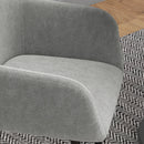 Set 2 Sedie Imbottite Stile Nordico 54x57x80 cm Tessuto Effetto Velluto Grigio Scuro -9