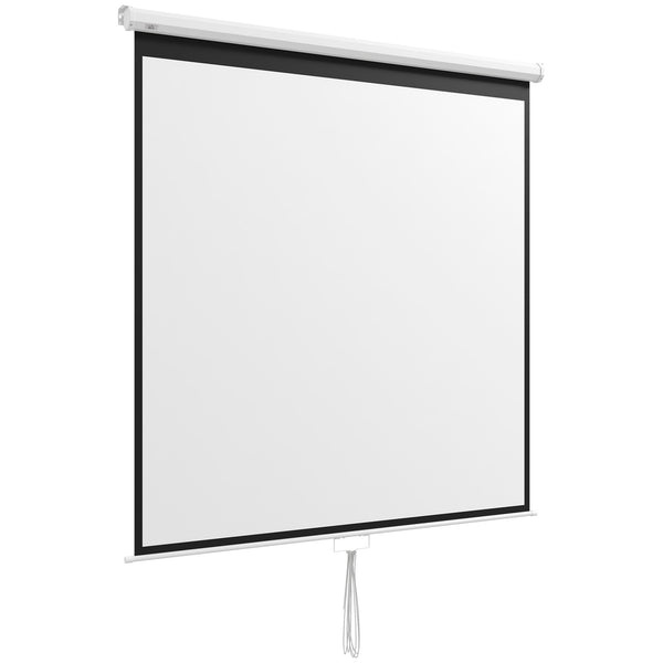 prezzo Telo per Proiettore 99" Rapporto 1:1 189x7x182 cm Fissaggio a Muro e Soffitto per Casa e Ufficio Bianco