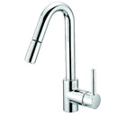 Rubinetto Miscelatore Monocomando Lavabo con Doccia Estraibile in Ottone Cromato Bonussi Missisipi-1