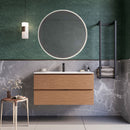 Mobile bagno sospeso 100 cm Rovere Cartagena Seattle con Specchio Led Retroilluminato Bonussi-2