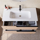 Mobile bagno 80 cm Sospeso Rovere Cartagena Boston con Specchio Rettangolare Bonussi-3