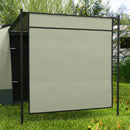 Tenda da Campeggio 4 Posti Impermeabile con Zona Notte e Zona Giorno 460x300x200 cm in Poliestere Verde-9