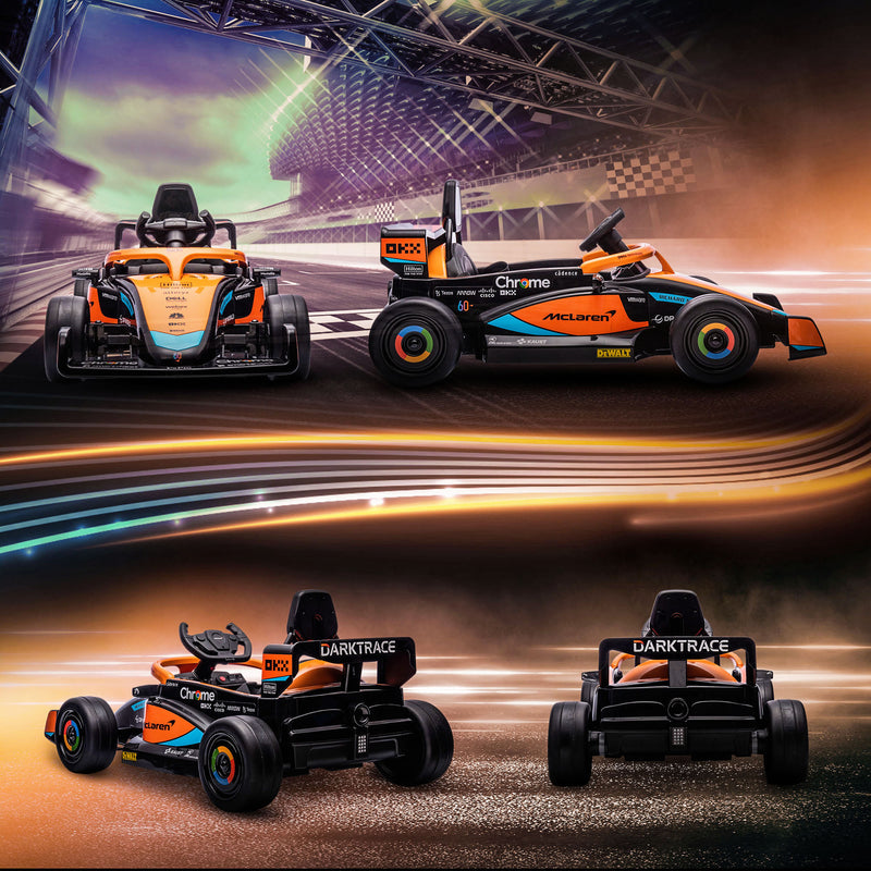 Macchina Elettrica per Bambini 12V con Licenza McLaren Racing Arancione-9