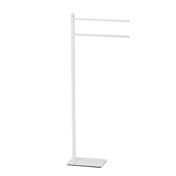 Portasciugamani a Piantana 2 Bracci 83,5x14x34 cm Bianco Bonussi prezzo