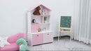 Bibliothèque Étagère Porte-Jouets pour Chambre 80x34x130 cm Rose