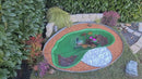 Bassin de Jardin Vert Artificiel 185x115x36 cm 270 Litres