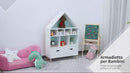 Bibliothèque Étagère Porte-Jouets pour Chambre 82x30x126 cm Blanc