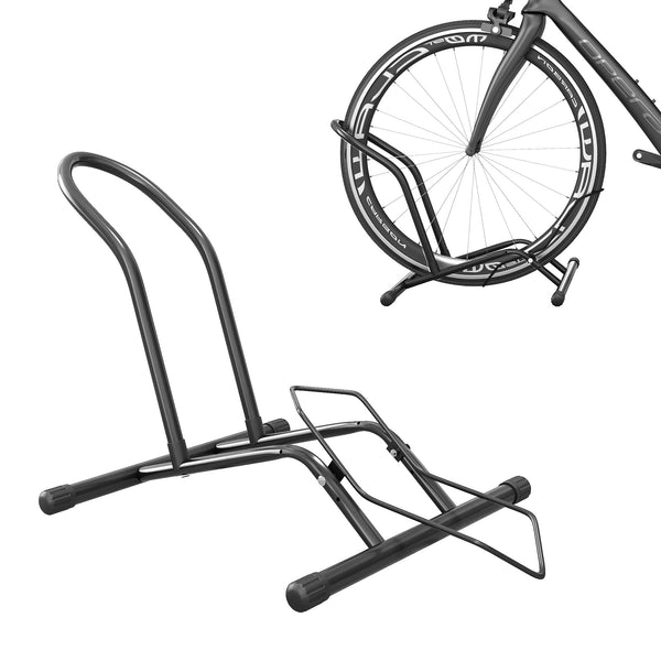 Cavalletto Portabici per Pneumatici in Acciaio 59x41x38 cm Nero prezzo