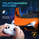 Macchina Elettrica per Bambini Licenza Lamborghini Revuelto 12V Guida Manuale e Telecomando Arancione -8