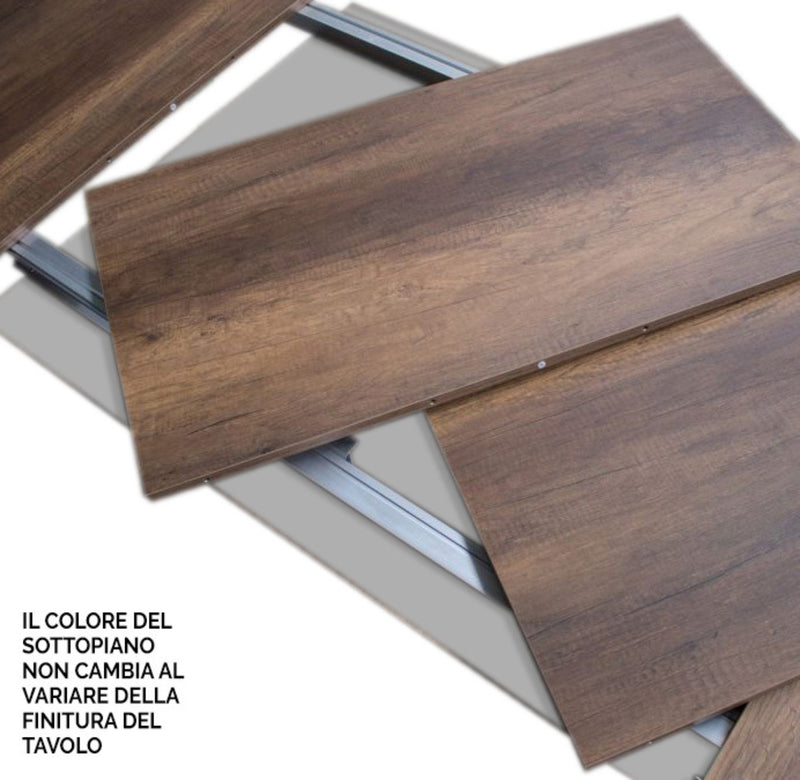 Tavolo Allungabile 140/244x90x77 cm Naxy Quercia Natura  -4