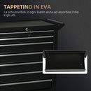 Carrello Porta Utensili da Officina con 7 Cassetti Serratura con Chiavi 69x33x75 cm Nero-5