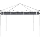 Pareti Gazebo 3x3 e 3x6 m in Tessuto Oxford Grigio con Chiusure ad Anello e a Gancio-7