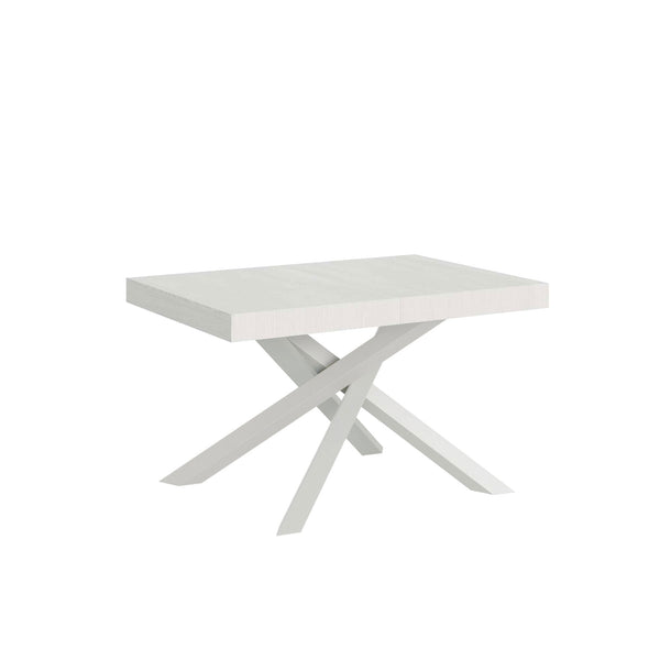 Tavolo Allungabile 140-244x90x77 cm Volantis Bianco Frassino Telaio Bianco acquista