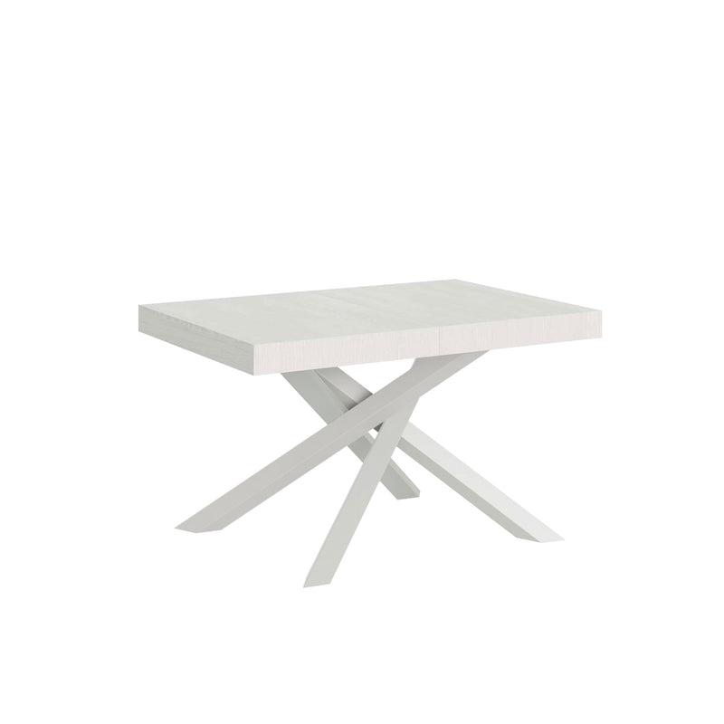 Tavolo Allungabile 130-234x90x77 cm Volantis Bianco Frassino Telaio Bianco -1