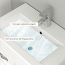 Mobile da Bagno Sospeso con Lavabo in Ceramica 61x40x50 cm Bianco Lucido  -7